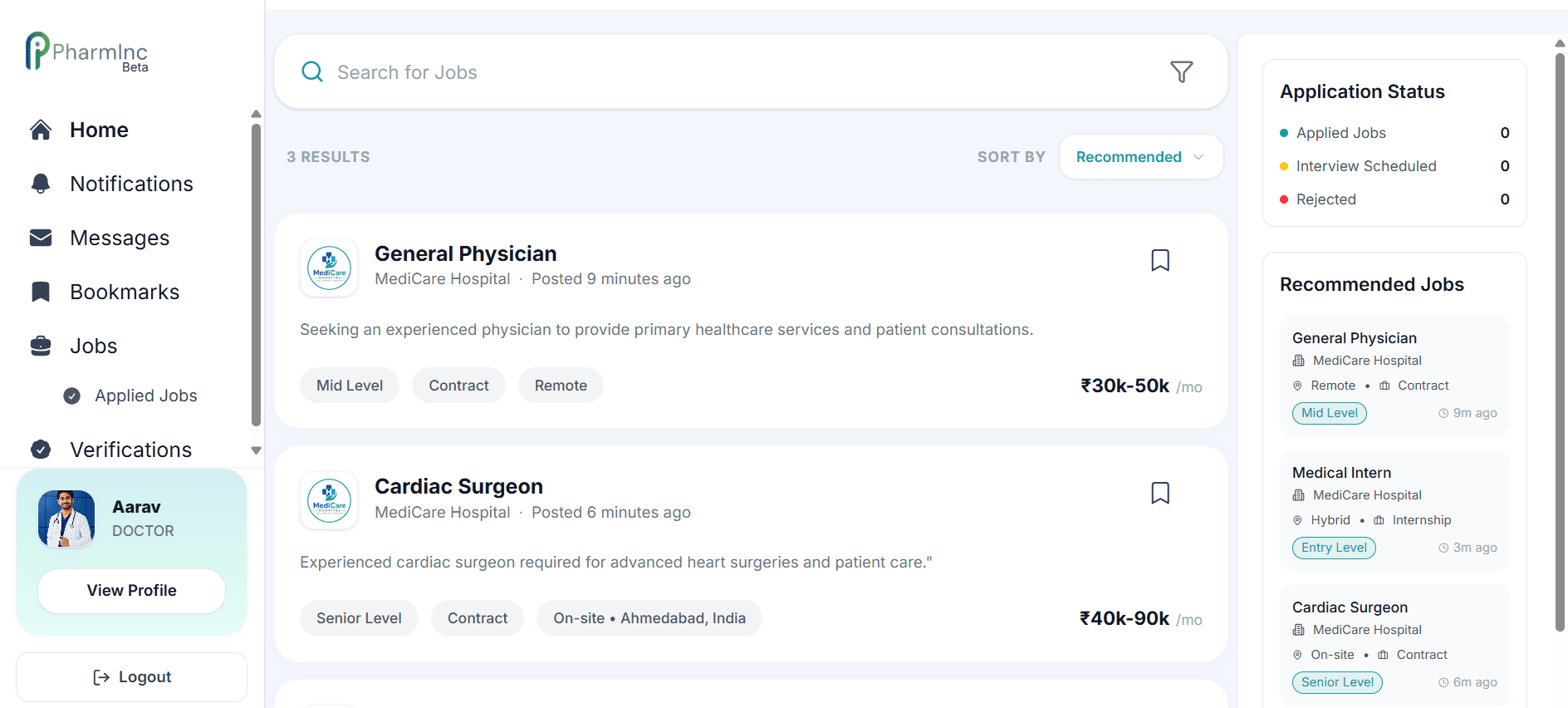 Pharminc Dashboard Preview